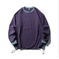 American-style Sports Loose Breathable Quick-drying Sun Protection Drawstring At Hem Round Neck Top For Men