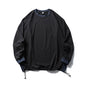 American-style Sports Loose Breathable Quick-drying Sun Protection Drawstring At Hem Round Neck Top For Men